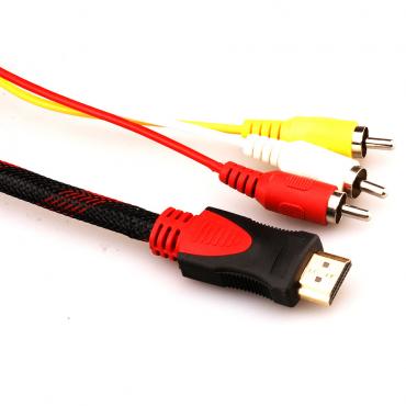1 5 Meter 3rca linie HDMI auf HDMI Kabel rca TVerbindung Set top Box.