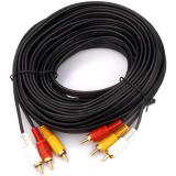 15 Meter drei zu drei sechs mutige Gold Lotus Kopf Audio Verbindungideo linie 3rca groß linie