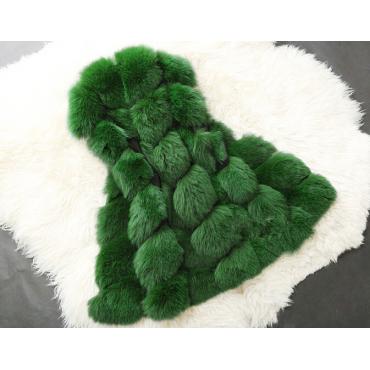 ein gutes feedback im Winter warm Faux Fox für Damen Jacke Mantel OberBekleidung Mantel Parka Ärmellosen langen schlank