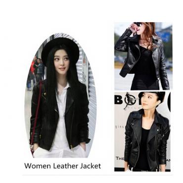 im Frühjahr Damen Mode Motorrad Lederjacke für Damen Nieten plusSize weibliche reißverschluss Motorrad