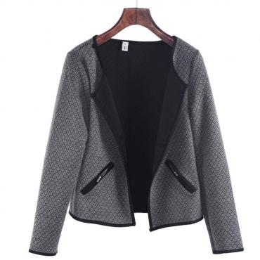 jimshop Damen höchstens neue Herbst Damen lange Ärmel gitter Tartan Strickjacke Mantel Jacke Outwear Bluse Versandkost