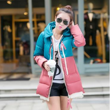 Winter Damen wadded Jacke Rot weibliche mittellang plus Size Lady lässig runter wadded Verdickung Werkzeuge Mantel sc