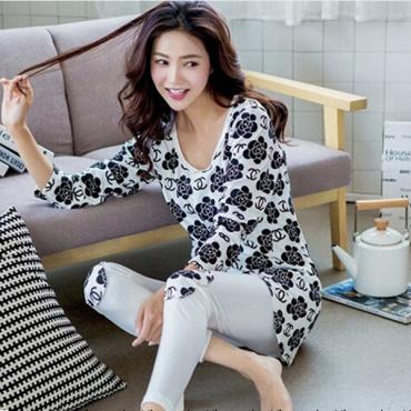 Tier Pyjama Pyjama Femme im Herbst Winter Pijamas Pyjama Baumwolle Pyjama zu Hause Setzen Damen Kleidung für Damen