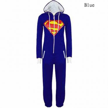 die neuen unisex Pyjama superheld Batman Superman Onesies Erwachsene Männer Damen ein Stück Baumwolle Pyjama Nachtwä