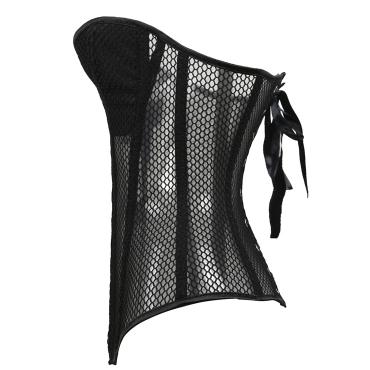 sexy Mesh Korsetts und bustie elastischen net Hebt Blumen Design busk Schliessung Bustier Korsett körper shapewear