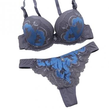 BRand Vertraut sexy Spitzen tangas Büstenhaltersatz Setzen elegante Junge Damen push up BH und Höschen hat abc