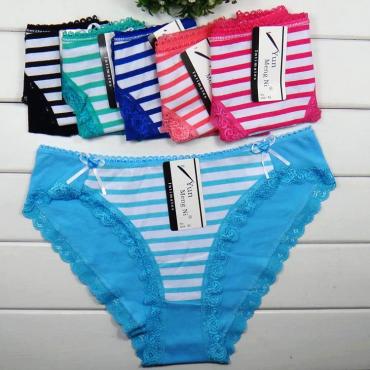 Unterwäsche Damen slips tangas bragas Damen slips Mode Streifen Baumwolle Spitzen sexy Damen Unterwäsche