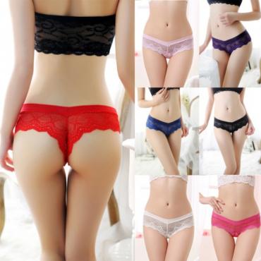 sexy Damen Spitzen solide g String String Unterwäsche slips dessous 7 Farben Damen
