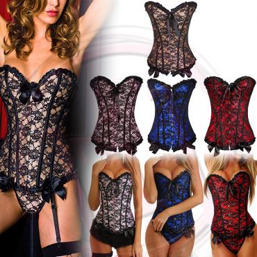 Damen Steampunk renaissance Korsett Lace up aus Bustier Taille Ausbildung Korsetts Taille cincher kopcet 