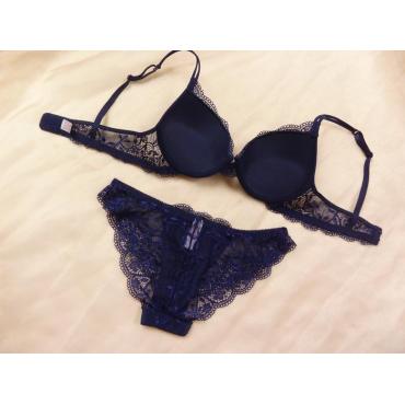 Top quailty der Damen die Tiefe v sexy halb Transparenten Spitzen BH Büstenhalter Unterwäsche Setzen