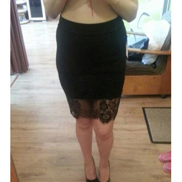 neuer Frühling Damen Rock Spitzen sich büro sich Schwarze Bleistiftröcke kb655