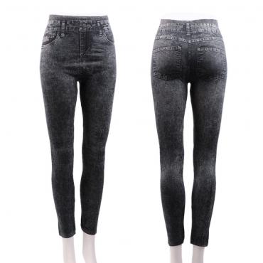 Damen stretch Denim Jean aus Dünnen Leggings slim jeggings Hose Sportakademien American Apparel Faux Denim Bleistift