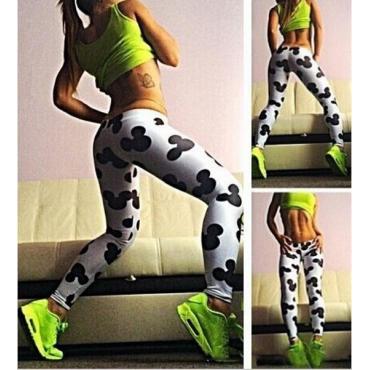neuer Frühling und Herbst Abenteuer Zeit fitness Damen leggins mickey Leggings Sport leggins