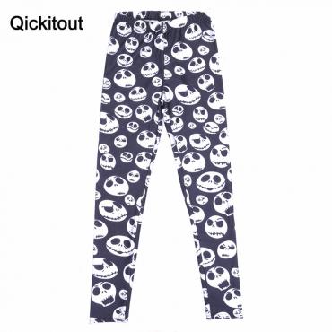 neue Digitale Print Hose new Jack skellington Leggings fitness dünn leggins Grosshandel plus Size neue Mode Damen