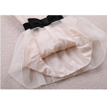Damen Sommerkleider Sommer Bogen gürtel im Frühjahr neue Mode Perle diamond ReVers Taille Ärmellose Kleid