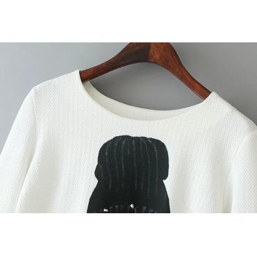 heißes Verkauf Mode lg 453143 in Europa und den USA Luft Digitaldruck handgerät Rivet Schönheit Muster slim Kleid