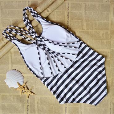 neue spaltung Badeanzug Damen Tankini Badeanzüge Damen sexy push up Gestreiften Krawatte Badehosen Tankinis plus s