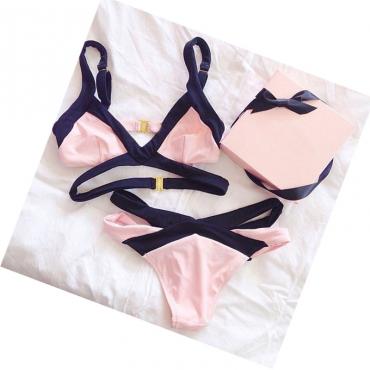 neueste sexy Bikini Sets Badehosen Strand bequem Verband geheimnis teilen Farbe Badehose sexy spa Steht