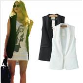 dan12 Mode Damen Eleganten büro Lady Tasche Mantel Ärmellose Westen Jacke Outwear casual Marke Weste Colete