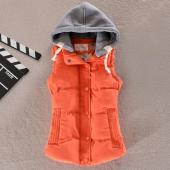 Damen watte Kragen Kapuze runter Weste Versandkosten heiß Hochwertige neue weibliche Winter warme Jacke