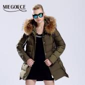 warme Jacke oder Mantel für Damen miegofce neue Winterkollektion Hochwertige weibliche warm Parka HalsBand von sable