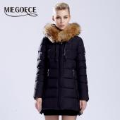 warme Jacke oder Mantel für Damen miegofce neue Winterkollektion Hochwertige weibliche warm Parka HalsBand von sable