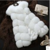 die neuen Wintermantel Damen Mode import Mantel ganze peel Fox für Weste Hochwertigen Pelzmantel FreiZeit shitsuke