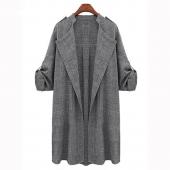 Mode Frühling und Sommer Dünne Damen Trenchcoat lange Outwear plus Size 4xl the slim Trenchcoat öffnet stitch