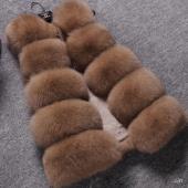 neues Design und Mode Winter Faux Fox Fell Pelz Weste Damen Westen Frau 'PelzMantel Jacke weiblichen Kolleginnen Pelz