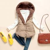 heiß Verkaufen Damen BaumwollJacke Ärmellose Damen Mantel Hoody Winter Baumwolle Dicken Damen Jacke