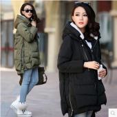 Winter Jacke Damen neue Europa Mode weiten Mantel weibliche mittellang und Verkleinern sie park Jacken für Damen