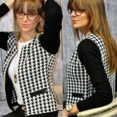 heißes neues Damen im Herbst im Frühjahr lange Ärmel Jacke um Hals kurze Jacke Outwear