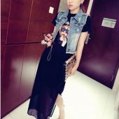 tc 4xl 3xl 2xl xl high Hochwertigen Womens Denim Westen neue Herbst Ärmellose Riss löcher Button Jeansmode Weste Tops