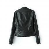 neue Fashion Faux weichen Lederjacken Damen heißen Herbst Winter Schwarzen Blazer reißverschlüsse Mantel Motorrad