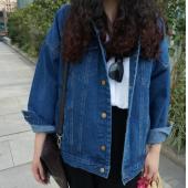 bf wind im Herbst und Winter die Jeans Jacke Vintage Harajuku oVerSize Lose Damen Damen Jeans Jacke solide slim