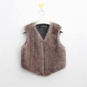 heiße Marketing Damen Mode neue Weste Ärmellose Jacke lange Haare Jacke Weste