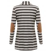 plus Size Pullover lässig Gestreifte Jacke Marke Damen Strickjacke Jacke Mode Lady chaquetas mujer offene Naht