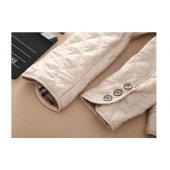 miec Damen Jacke Mode Damen Jacken Frühling im Herbst Mantel MarkenDesigns britischen Stil karierten quilting gepolste