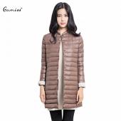 gamiss ultraLight bis Mantel Damen WinterJacke Damen Jacken lange ausdünnen Mantel