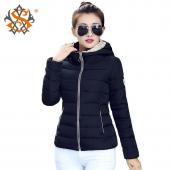 Winter Jacke Damen einen Parka slim Baumwolle Gepolsterte  hohe Hals Süssigkeiten Farbe BaumwollJacke Mantel plus Size