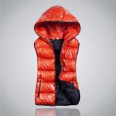 Damen Herbst und Winter fünf neue slim Kapuzen Baumwolle Weste Mode glänzend weibliche Models auf Weste