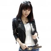 Motorrad kurzMantel falsche Lederjacke Damen slim biker weich reißverschluss Mädchen Leder jaquetas de couro Damen