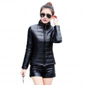 Damen Sport Jacke warm im Winter Gepolsterte  Seide meine Mode casual slim Wattierten Winterjacke