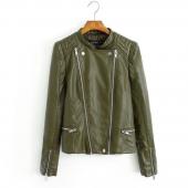 neue Mode am Kragen Bomber Lederjacken Damen Supernova Shorts Mantel Leder jaqueta couro Kleidung casual patte