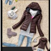 5 Farbe neue WinterJacke Damen OberBekleidung slim Vermummte DaunenJacke Frau warm Mantel Gepolstert