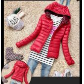 5 Farbe neue WinterJacke Damen OberBekleidung slim Vermummte DaunenJacke Frau warm Mantel Gepolstert