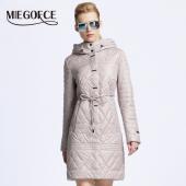 miegofce neuen Frühling Jacke Damen Wintermantel Damen warm Outwear dünn Gepolsterte  Baumwolljacke Mantel Damen Kleid