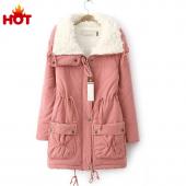 die neue Herbst Winter Jacke Mantel Damen Parka Frau Kleidung Feste lange Jacke slim plus Size Damen winte