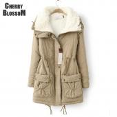 die neue Herbst Winter Jacke Mantel Damen Parka Frau Kleidung Feste lange Jacke slim plus Size Damen winte