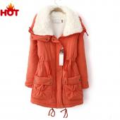 die neue Herbst Winter Jacke Mantel Damen Parka Frau Kleidung Feste lange Jacke slim plus Size Damen winte